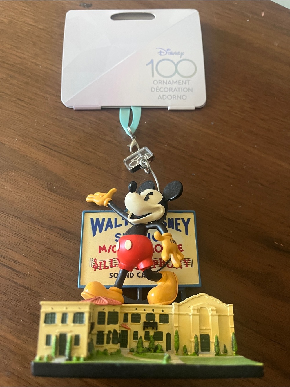 Disney Mickey Mouse Red Yellow Black Iconic Ornament Keychain